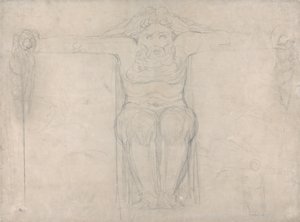 Estudio para una Deidad Destructora de William Blake